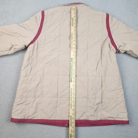 Womens Vintage 80's Extra Large (22.5) Quilted Puffer Parka Coat Full Snap Lined - Picture 8 of 11